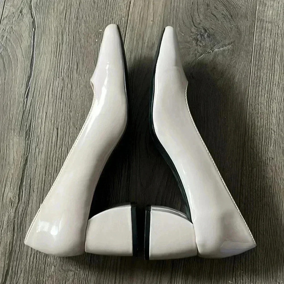 [7.5/38]Zara Trafaluc Blush  Pink Block Heel Court Shoes - Picture 6 of 10